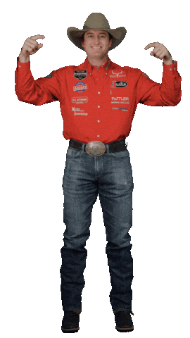 Click Below Calf Roping Sticker by Justin Boots