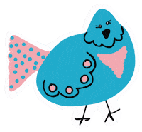 Bird Doodle Sticker by scholzydesign