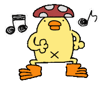 Bird Chicken Sticker by ぴょろりんちょ（ひよこ人間ぴよ）