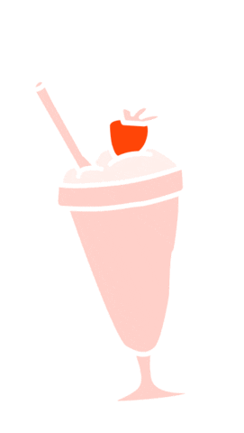 milkshakeapp pink drink milk icecream Sticker