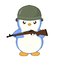 Saluting United States Sticker by Pudgy Penguins