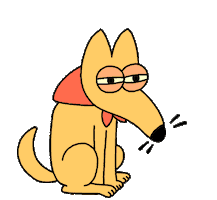 Dog Bird Sticker by Jason Clarke