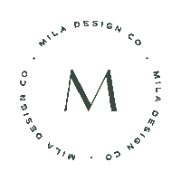 M Sticker by Mila Design Co.