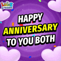 Happy Anniversary Celebration GIF by Lucas and Friends by RV AppStudios