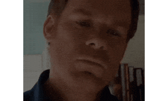 Disgusted Dexter Morgan Sticker