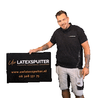 uwlatexspuiter latex nijkerk uwlatexspuiter latex spuiten Sticker