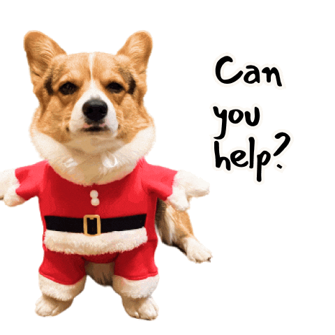 Corgi Help Sticker