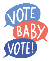 helloluckycards vote protest mail stamp Sticker