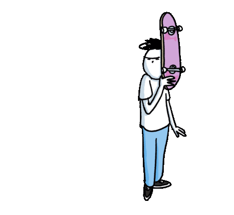 Skateboarding Sticker by Henry Jones