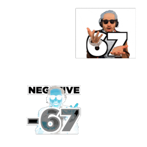 Black And White Number Sticker