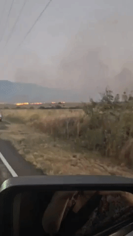 'So Scary': Fires Burn Close to Maui Roadway