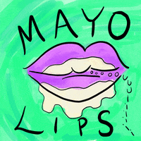 White Sauce Lips GIF