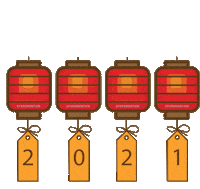 Gongxifacai Lanterns Sticker by Aforemention Malaysia
