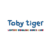 Toby Tiger Loving Organic Since 1998 Sticker by Toby tiger