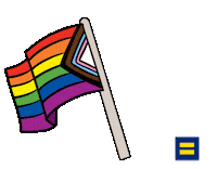 hrcatx pride lgbtqia hrc human rights campaign Sticker