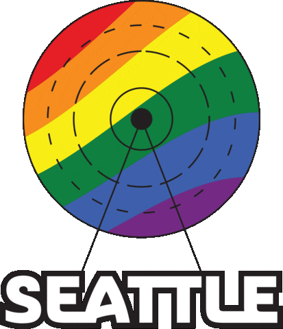 visitseattle gaypride pride2020 instagay seattlepride Sticker