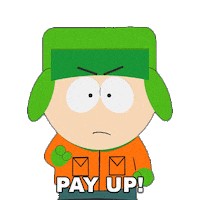 Pay Me Kyle Broflovski Sticker by South Park