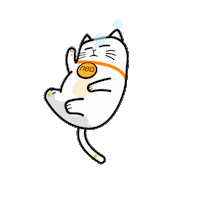 Cat Jenius Sticker by Bank Neo Commerce