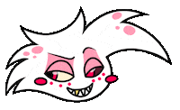 evangelinekingborn hey hazbinhotel hazbin angeldust Sticker