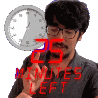 25 Minutes Sticker