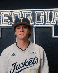 Georgia Tech Baseball GIF by Georgia Tech Yellow Jackets