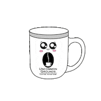 uncommongroundscoffee coffee cup coffee and bagel uncommon grounds uncommon grounds coffee Sticker