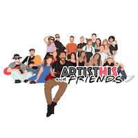 Friends Band Sticker by ARTISTHIS