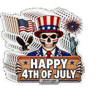 Independence Day Halloween Sticker