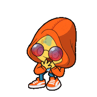 Toikido omg shocked run scared Sticker