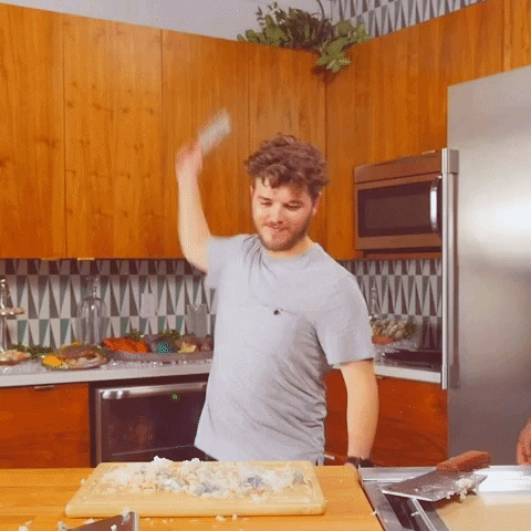 Fish Cooking GIF by Rhett and Link