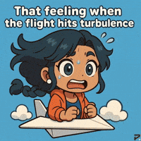 Freaking Out Paper Airplane GIF by Persona