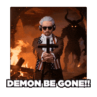 Demon Cross Sticker