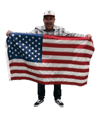 Happy Stars And Stripes Sticker by Dew Tour