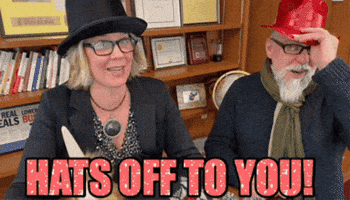 Hats Off To You GIF by Linda Rey & Trevor