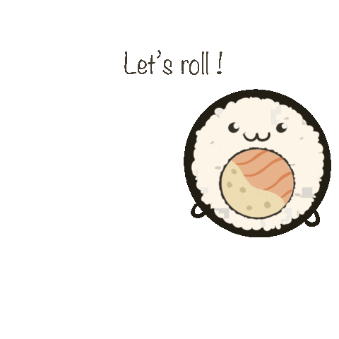 Sushi Awe Sticker by Allwouldenvy