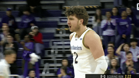 College Basketball Teammates GIF by Northwestern Athletics