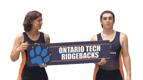 Rowing Sticker by Ontario Tech Ridgebacks