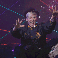 julie logan glitter bomb GIF by GIPHY Yearbook 2015