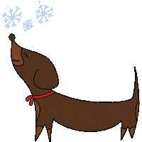 Dog Christmas Sticker