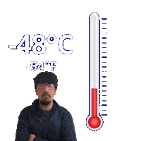 Negative Fifty Four Degrees Sticker