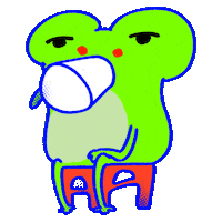 Frog Love Sticker