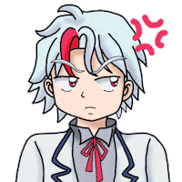 angi_mili anime girl angry kawaii Sticker