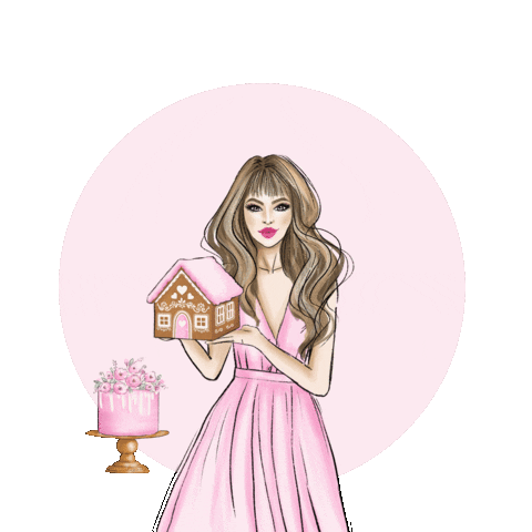 colectiidulci giphyupload gingerbread macarons gingerbread house Sticker