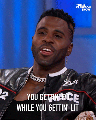 KellyClarksonShow workout fit lit jason derulo GIF