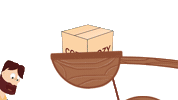 Shipping Catapult Sticker by keepCOZY