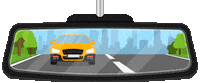 Ofran_carrental travel trip road view Sticker