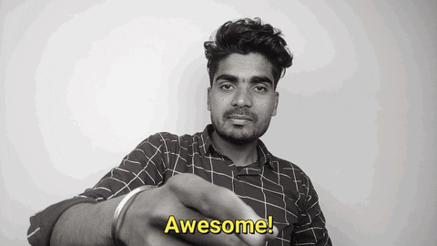 RealRahulChaudhary giphyupload cool you are awesome youre awesome GIF