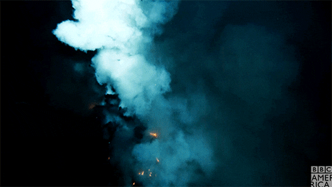 blue planet volcano GIF by BBC America