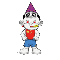 China Win Sticker by Zhot