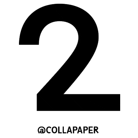 Number Dos Sticker by COLLA PAPER